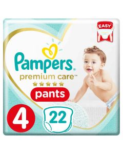 Pampers Premium Care Pants Diapers, Size 4, Maxi,9-14 kg, Carry Pack,22 COUNT