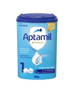 APTAMIL ADVANCE INFANT MILK FORMULA PALM OIL FREE STAGE 1 FROM 0-6 MONTHS 800GM