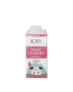 KOITA ORGANIC STRAWBERRY LOW FAT MILK 200ML