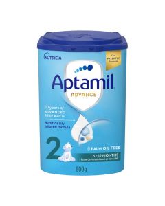 APTAMIL ADVANCE FOLLOW ON MILK FORMULA PALM OIL FREE STAGE 2 FROM 6-12 MONTHS 800GM