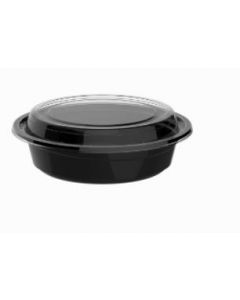 SUPER TOUCH -HD MICRO CONT.ROUND BLACK 16OZ(RO16)WITH LID