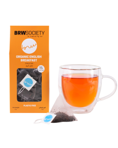 BRW SOCIETY ORGANIC ENGLISH BREAKFAST TEA 15X3G(45G)