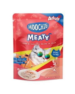 Moochie Cat Food  Tuna & Kanikama Recipe in Jelly Pouch 12 x 70g 