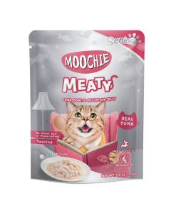 Moochie Cat Food  Tuna & Bonito Recipe in Jelly Pouch 12 x 70g 
