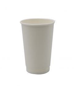 KRAFTOUCH -WHITE DOUBLE WALL PAPER CUP 16 OZ, 1X500