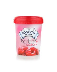 LONDON DAIRY RASPBERRY SORBET ICE CREAM 500ML