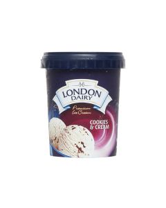 LONDON DAIRY COOKIES N CREAM ICE CREAM 500ML