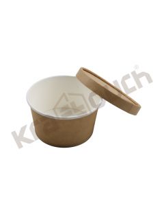 KRAFT CURRY CONTAINER 300 MLÂ  / WITH KRAFT PAPER LID 