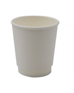 KRAFTOUCH -WHITE DOUBLE WALL PAPER CUP 8 OZ, 1X500