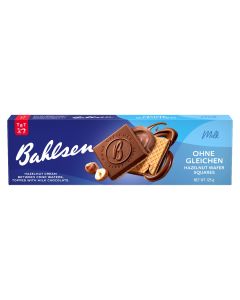 BAHLSEN FIRST CLASS MILK CHOCOLATE FLAVORED CRISPY WAFERS WITH HAZELNUT PRALINE 125GM