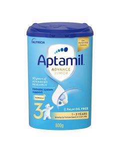APTAMIL ADVANCE JUNIOR MILK FORMULA PALM OIL FREE STAGE 3 FROM 1-3 YEARS 800GM
