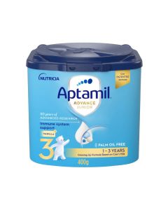 APTAMIL ADVANCE JUNIOR MILK FORMULA PALM OIL FREE STAGE 3 FROM 1-3 YEARS 400GM