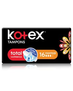 KOTEX MINI NORMAL SILKY COVER TAMPONS - 16 PIECES 