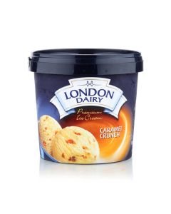 LONDON DAIRY CARAMEL CRUNCH ICE CREAM 1LTR