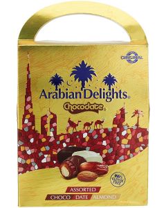 ARABIAN DELIGHTS CHOCODATES WITH ALMONDS 180 GM