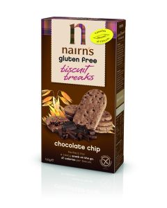 NAIRN'S GLUTEN FREE CHOCOLATE CHIP BISCUIT BREAKS 160GM