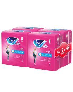Fine Incontinence female pull-up diaper, Large size pack of 48
