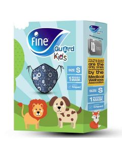 Fine Face Mask Guard Comfort Kids Blue/Green Small 