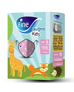 Fine Face Mask Guard Comfort Kids Pink/Orange Small 