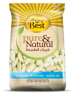 BEST PURE & NATURAL ALMONDS BLANCHED BAG 325GM