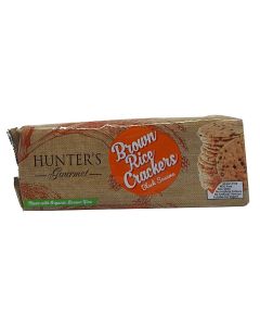 HUNTER'S BROWN RICE CRACKERS BLACK SESAME 100 GM