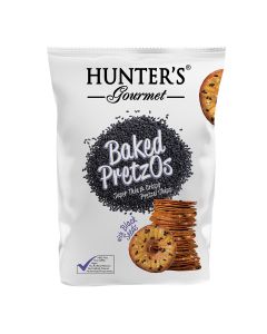 HUNTER'S BAKED PRETZOS - BLACK SEED 180GM