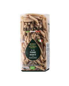 DELVERDE ORGANIC PASTA PENNE RIGATE WHOLE WHEAT 20X500GM