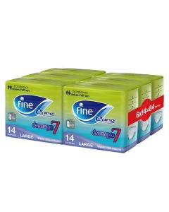 Fine Care Incontinence Unisex Pull-Ups, Large (Waist 100 - 140 CM) - Pack of 14 X 6