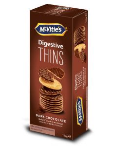 MCVITIES DARK CHOCOLATE THINS 150GM