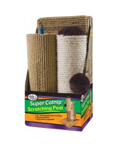 Four Paws Sisal & Carpet Cat Scratcher, 20" 20" inches