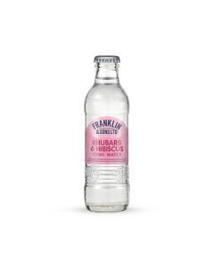 FRANKLIN AND SONS RHUBARB & HIBISCUS TONIC WATER 24X200ML