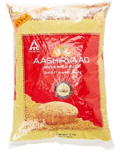 AASHIRWAD WHOLE WHEAT FLOUR 2 KG