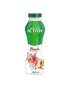 ACTIVIA GO DRINKING YOGHURT PEACH AND GRAINS 280ML