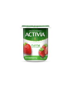 ACTIVIA YOGHURT STRAWBERRY FULL FAT 120GM