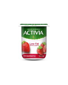 ACTIVIA YOGHURT STRAWBERRY LOW FAT 120GM