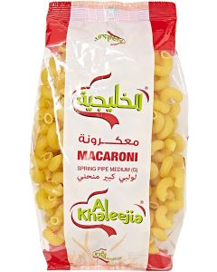 AL KHALEEJIA MEDIUM SPRING PIPE MACARONI PASTA 400GM