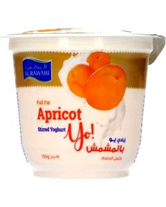 AL RAWABI SINGLE POT APPRICOT YOGHURT 130GM