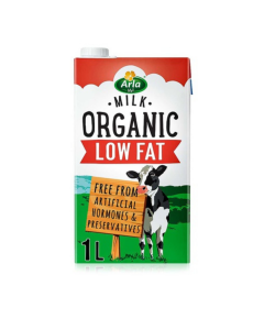 ARLA ORGANIC LOW FAT MILK 1LTR