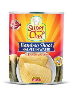 SUPERCHEF BAMBOO SHOOT HALVES IN BRINE 565GM