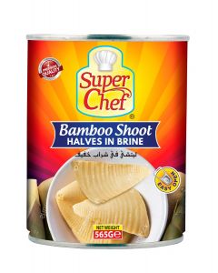 SUPERCHEF BAMBOO SHOOT HALVES IN BRINE 24 X 565 GM