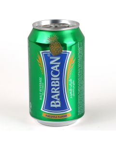 BARBICAN  PINEAPPLE FLAVOURED MALT BEVERAGE CAN 330 ML