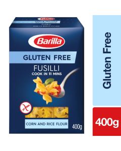 BARILLA FUSILLI GLUTEN FREE PASTA 400 GM