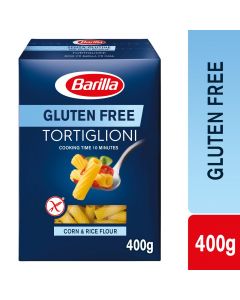 BARILLA TORTIGILIONI GLUTEN FREE PASTA 400 GM