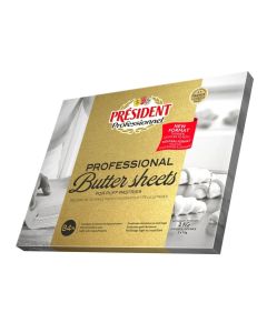 PRESIDENT CROISSANT BUTTER SHEET 84% 5X2KG