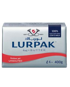 LURPAK BUTTER UNSALTED 400 GM