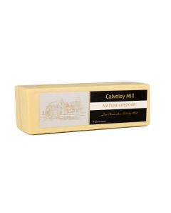 CALVELEY MILL WHITE MATURE CHEDDAR CHEESE 2.5KG