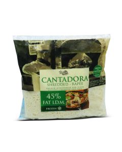 CANTADORA CHEESE MOZARELLA SHREDDED FROZEN 4X2.5KG