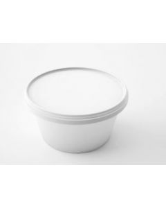 SUPER TOUCH - PLASTIC ROUND CONTAINER WHITE 75CC