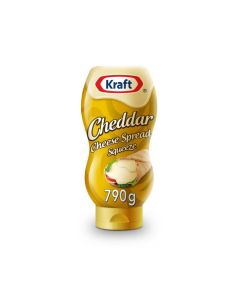 KRAFT CHEDDAR CHEESE SPREAD SQUEEZE 6X790GM