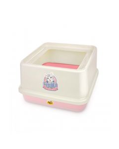 CatIdea Top Entry Cat Litter Box-Pink